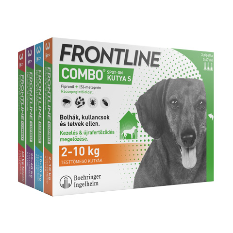 Frontline Combo range packaging